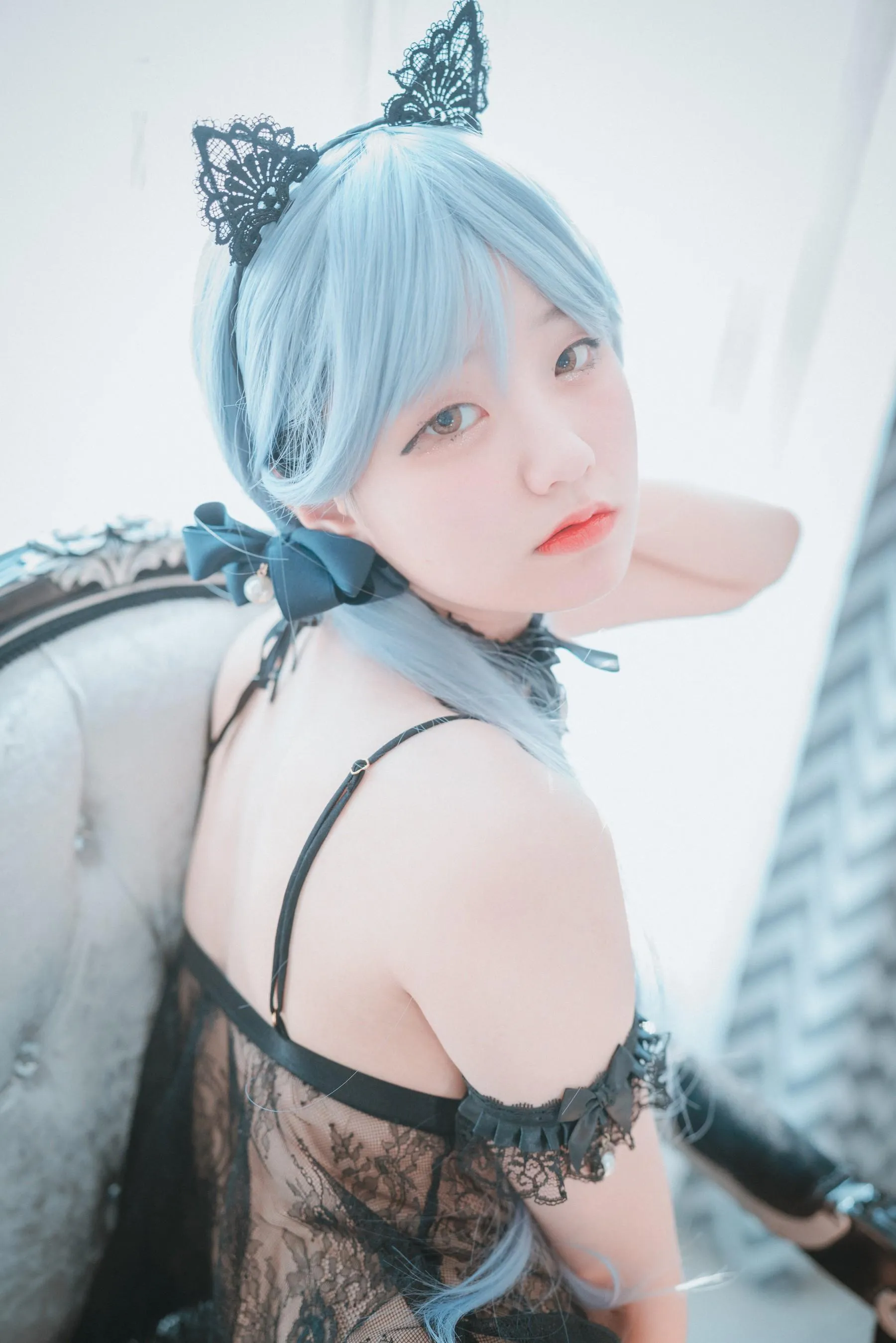 Jenny 정제니 – NO.35 [DJAWA] Schwarz und Weiß Katzenmädchen [66P]插图7